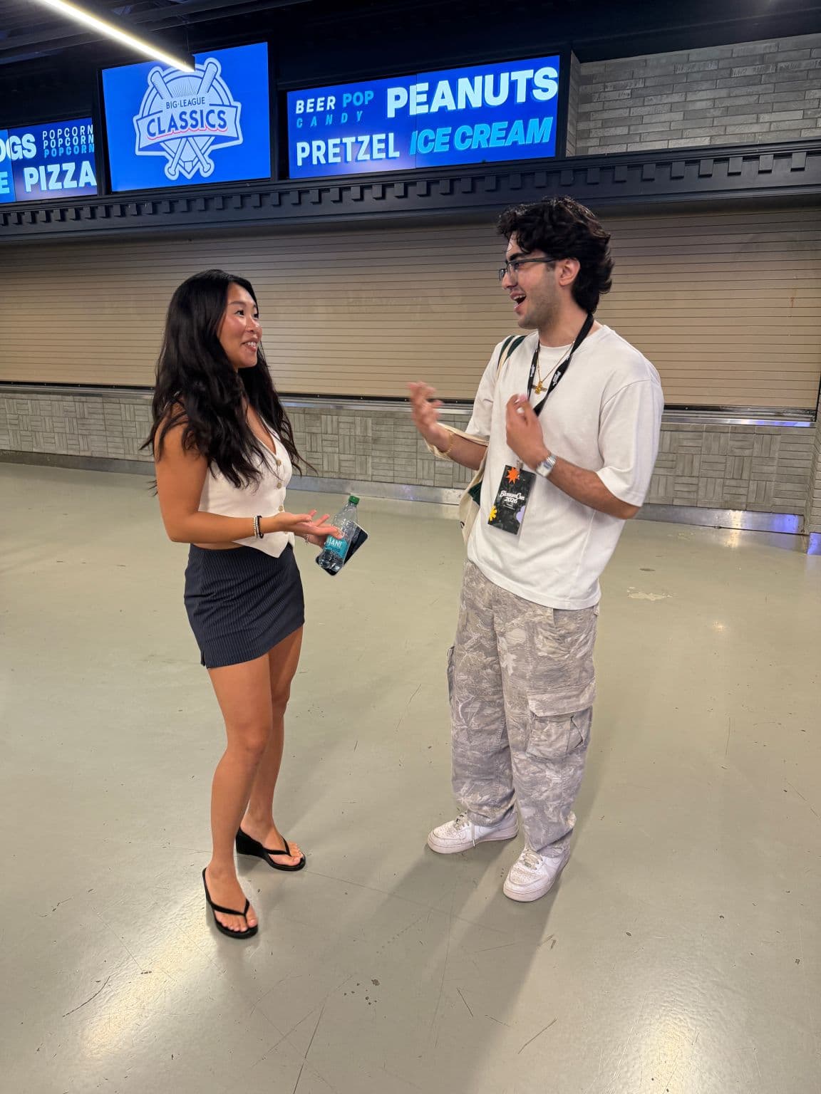 Radin talking with an attendee at BlossomCon 2026
